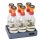OECD 209 inhibition test showing activated sludge respiration measurement with oxygen probes in wastewater laboratory setup.